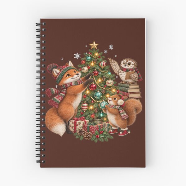 Item preview, Cute Christmas Woodland Animals Decorating Tree designed and sold by Cute & Sassy Custom Gifting Boutiques.