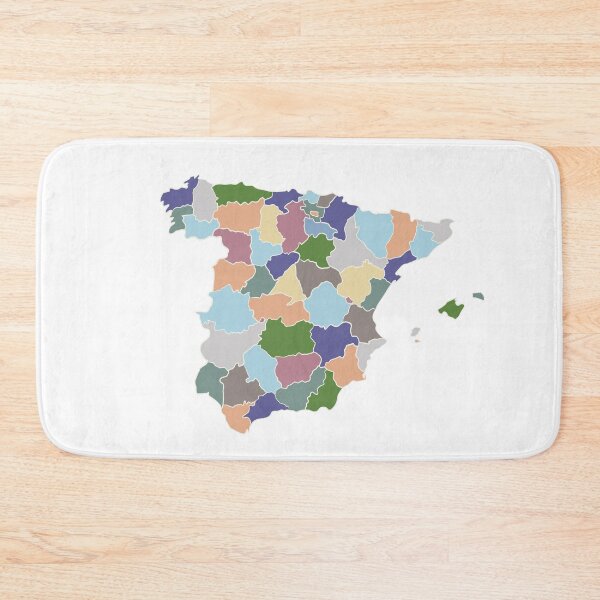 Item preview, Pastel Spain Map - Colourful Regions Line Art designed and sold by iampaulmorris.