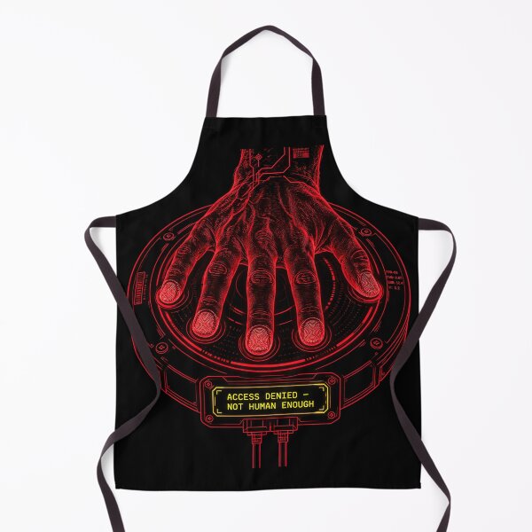 Item preview, Not Human Enough — Biometric Access Denied designed and sold by GLITCH & SOUL.
