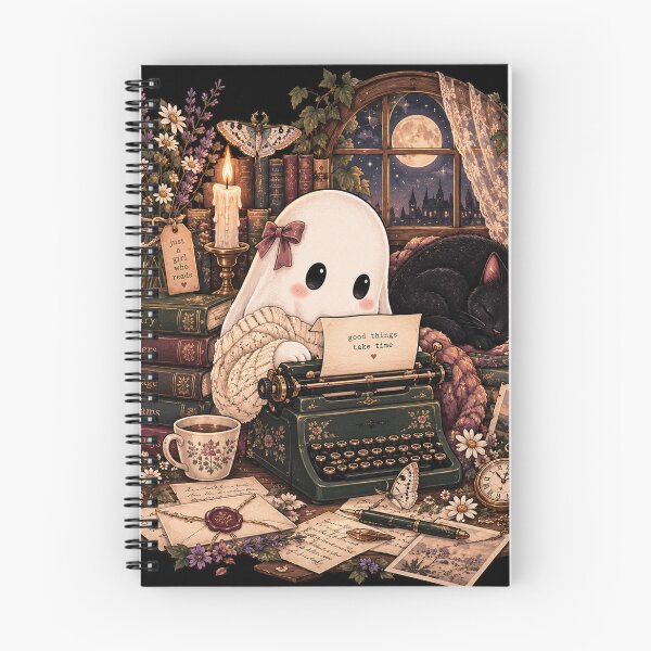 Item preview, Cute Ghost Writer Poetcore Bookish designed and sold by gvstyle.