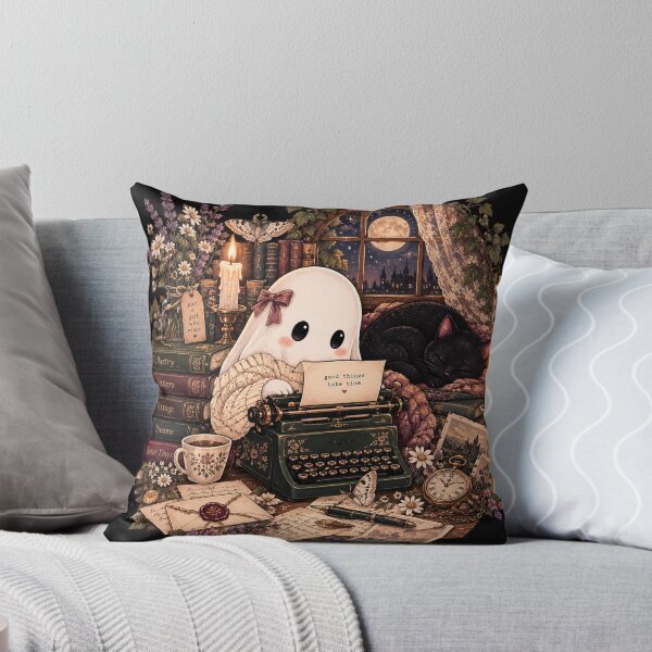 Item preview, Cute Ghost Writer Poetcore Bookish designed and sold by gvstyle.