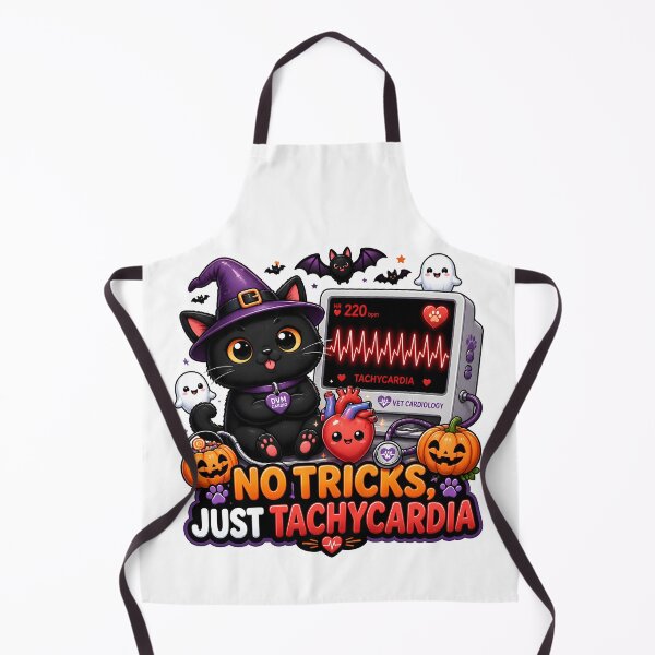 Item preview, No Tricks, Just Tachycardia – Funny Veterinary Cardiology Halloween designed and sold by Bettybee00.