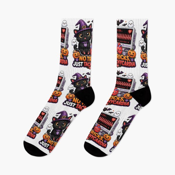 Item preview, No Tricks, Just Tachycardia – Funny Veterinary Cardiology Halloween designed and sold by Bettybee00.
