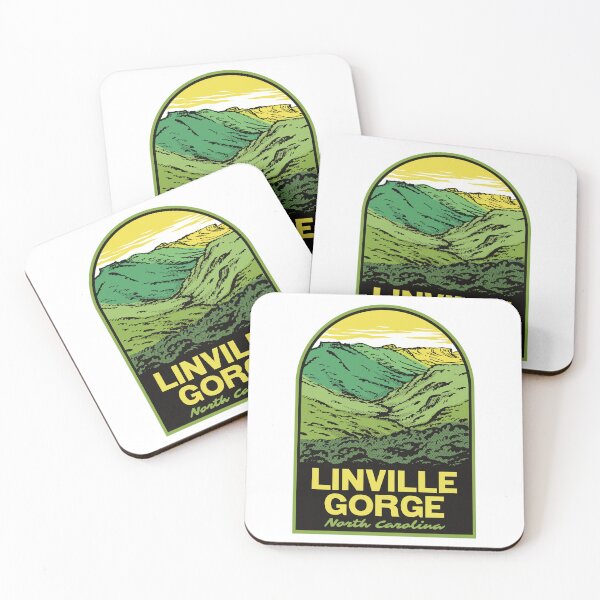 Item preview, Linville Gorge North Carolina Retro Mountain Travel Art designed and sold by HalpinDesign.