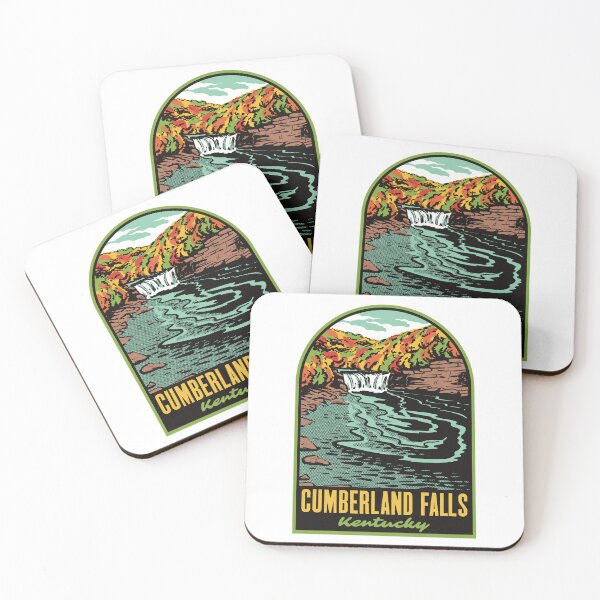 Item preview, Cumberland Falls Kentucky Vintage Waterfall Travel Art designed and sold by HalpinDesign.