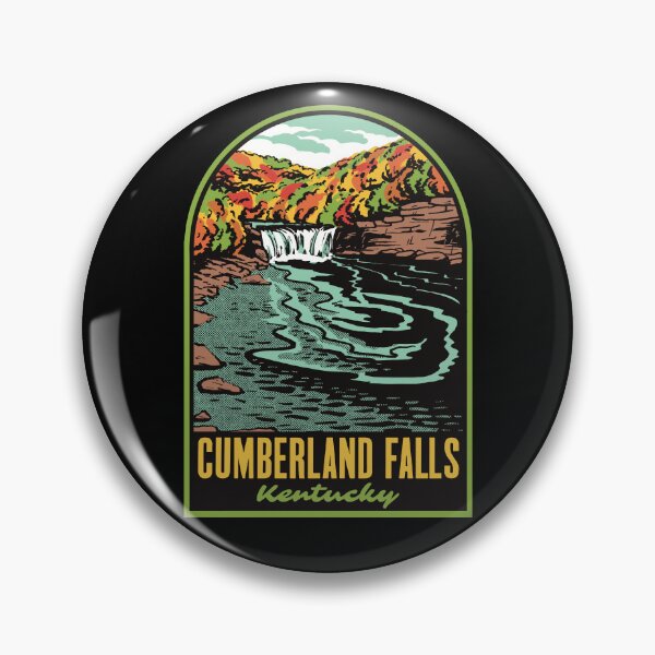 Item preview, Cumberland Falls Kentucky Vintage Waterfall Travel Art designed and sold by HalpinDesign.