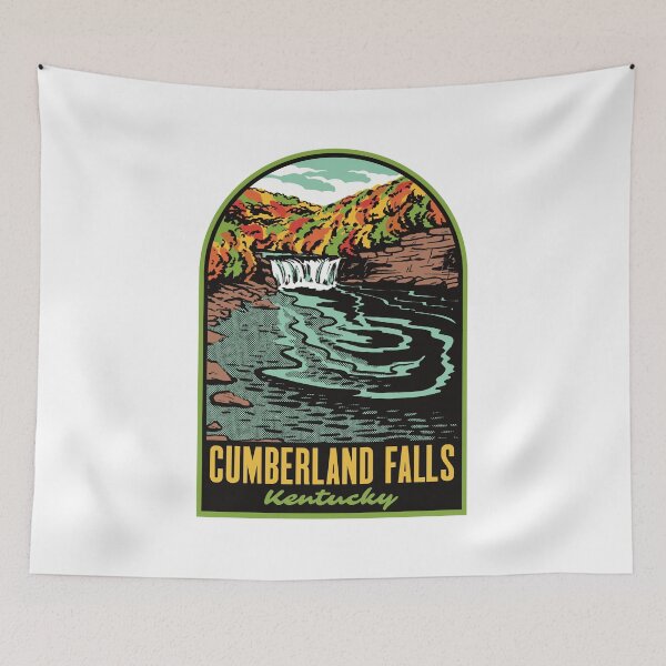 Item preview, Cumberland Falls Kentucky Vintage Waterfall Travel Art designed and sold by HalpinDesign.