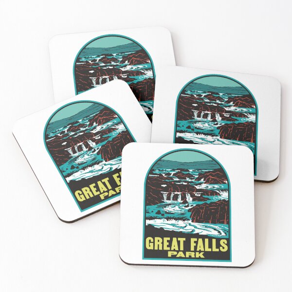 Item preview, Great Falls Park Virginia Retro Potomac River Travel designed and sold by HalpinDesign.