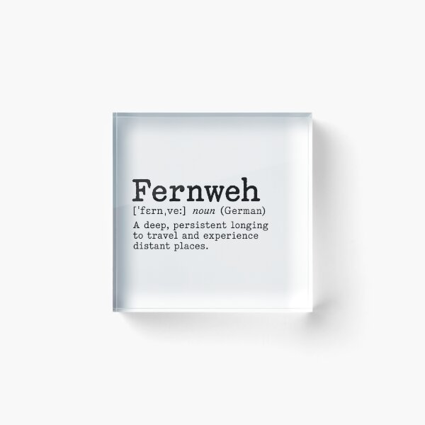Artikelvorschau, Fernweh im Wörterbuch entworfen und verkauft von koenzie.