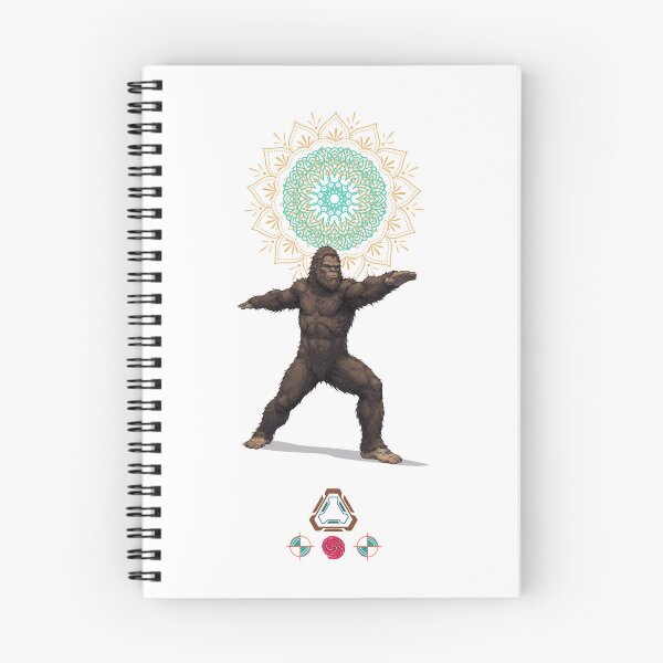 Item preview, Bigfoot Yoga Warrior II Pose Zen Sasquatch Funny Cryptid Illustration designed and sold by Whimsy Trail Co.