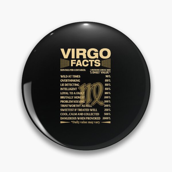 Item preview, Virgo Facts Zodiac Traits Humor designed and sold by PixlCrypt.