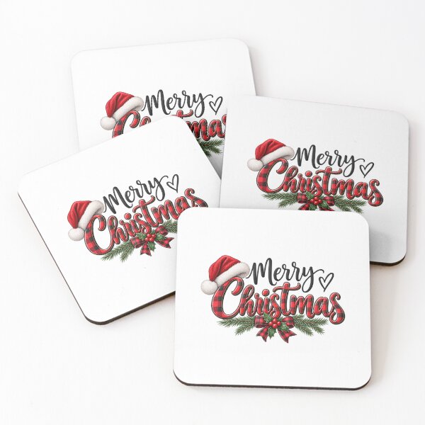 Item preview, Classic Merry Christmas Festive Holiday Design designed and sold by Wild Ink Studio by Barbara.