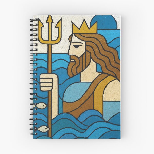 Item preview, Poseidon illustration – Powerful Greek God of the Ocean designed and sold by GalleryKauffeld.