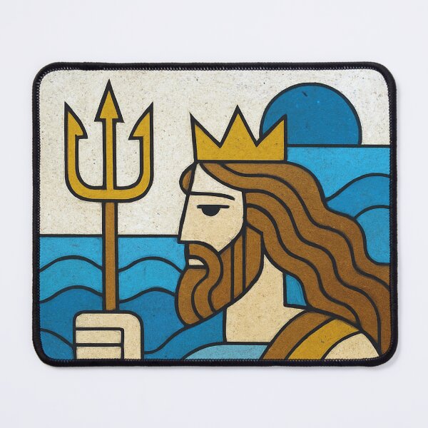Item preview, Poseidon illustration – Powerful Greek God of the Ocean designed and sold by GalleryKauffeld.