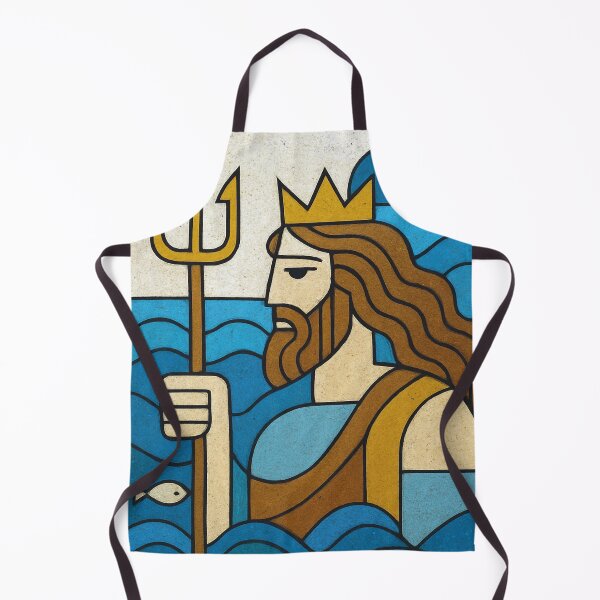 Aperçu de l'œuvre Illustration de Poséidon – Puissant dieu grec de l'océan créée et vendue par GalleryKauffeld.