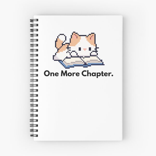 Item preview, One More Chapter Pixel Cat designed and sold by CarefulCreation.