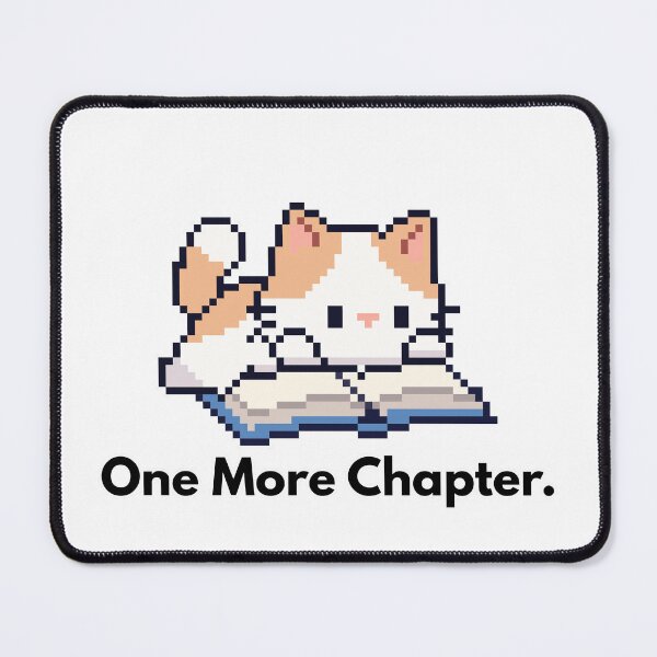 Item preview, One More Chapter Pixel Cat designed and sold by CarefulCreation.