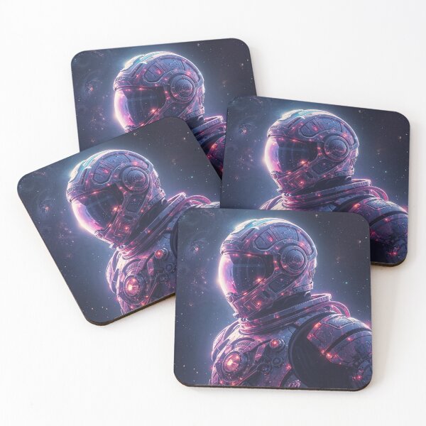 Item preview, Neon Astronaut in Deep Space designed and sold by ArcaneVisionArt.