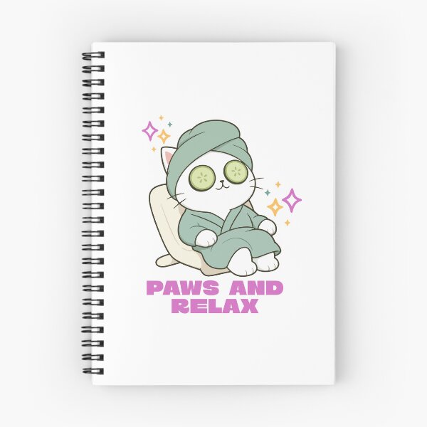 Item preview, Paws and Relax – Cute Cat Spa Day, Funny Self Care & Relaxation designed and sold by Sculpted Soul.