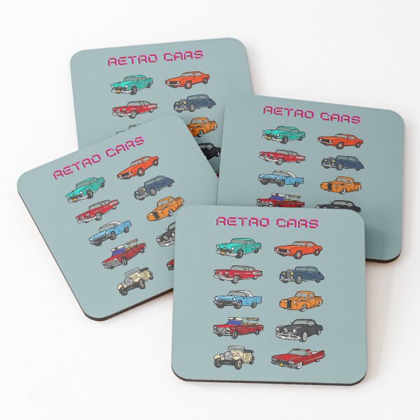 Item preview, Retro Classic Cars Collection 80s Pixel Typography Art designed and sold by HBBS DESIGNS.