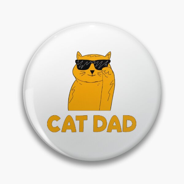 Item preview, Cool Cat Dad Sunglasses Illustrated Funny Pet Owner Design designed and sold by OlyvieArt.