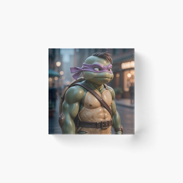 Item preview, Purple-Masked Sewer Ninja – Retro Mutant Turtle Warrior designed and sold by Killington.