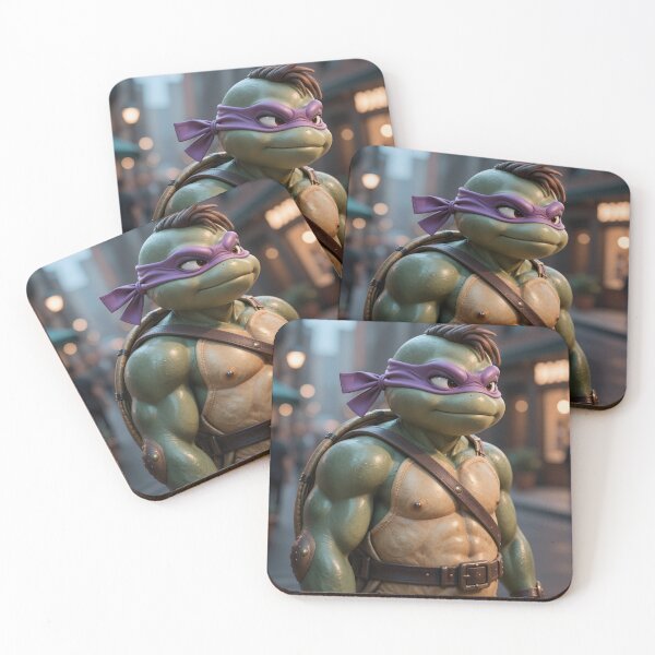 Item preview, Purple-Masked Sewer Ninja – Retro Mutant Turtle Warrior designed and sold by Killington.