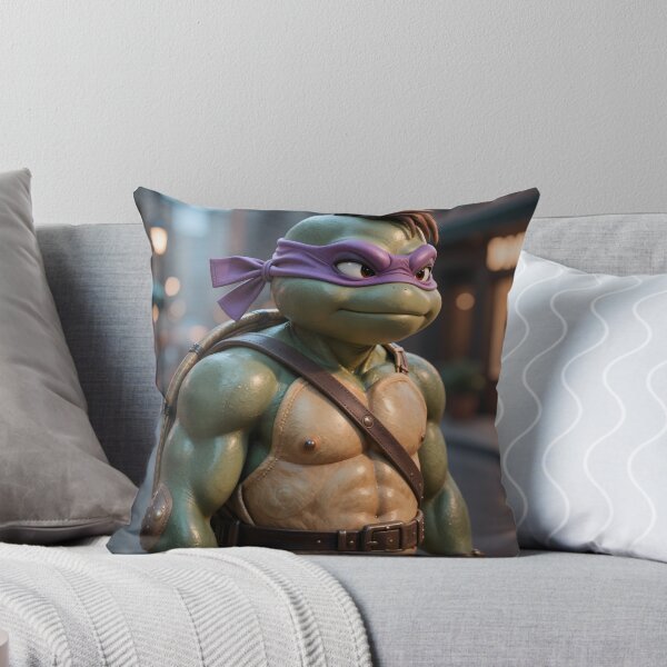 Item preview, Purple-Masked Sewer Ninja – Retro Mutant Turtle Warrior designed and sold by Killington.