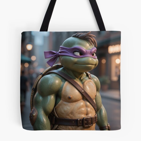 Item preview, Purple-Masked Sewer Ninja – Retro Mutant Turtle Warrior designed and sold by Killington.