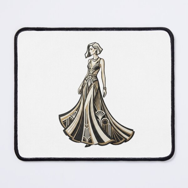 Item preview, Art Deco Elegant Flapper Woman - 1920s Fashion designed and sold by Color & Form.