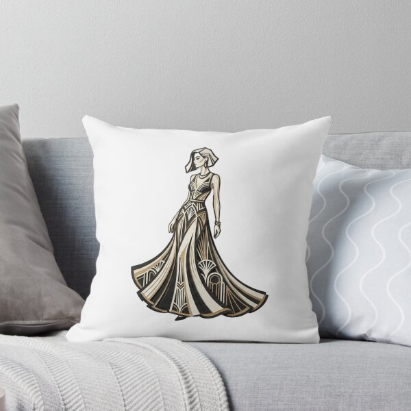 Item preview, Art Deco Elegant Flapper Woman - 1920s Fashion designed and sold by  Color & Form.