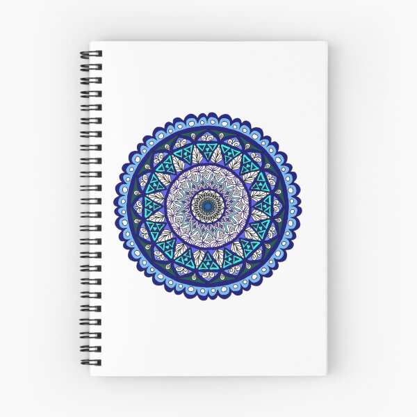 Item preview, Winter Frost Blue Mandala - Bohemian Zen Holiday Gift designed and sold by MysticPurpleHue.