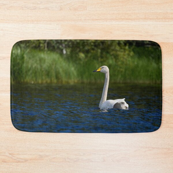 Item preview, Green grass blue waters. Whooper swan designed and sold by Jouko Lehto Photography.