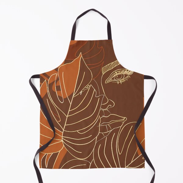 Artikelvorschau, Golden Line Art Boho Woman & Tropical Monstera Leaves entworfen und verkauft von Artdavesalzburg.