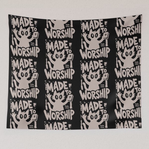 Item preview, Cute Cat Worship Psalm Design designed and sold by PixlCrypt.