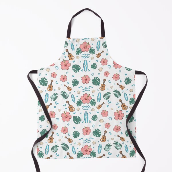 Item preview, Tropical Hawaiian Hibiscus Design Ukulele Surfboard Beach Print designed and sold by TheErinSide.