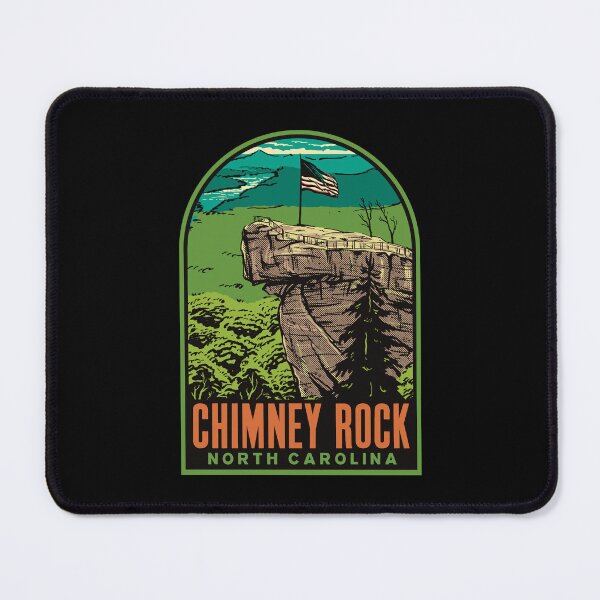Item preview, Chimney Rock North Carolina Retro Mountain Travel Art designed and sold by HalpinDesign.
