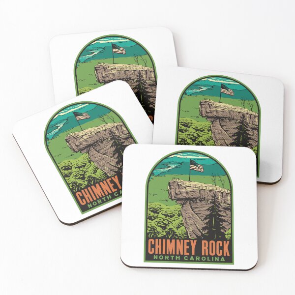 Item preview, Chimney Rock North Carolina Retro Mountain Travel Art designed and sold by HalpinDesign.