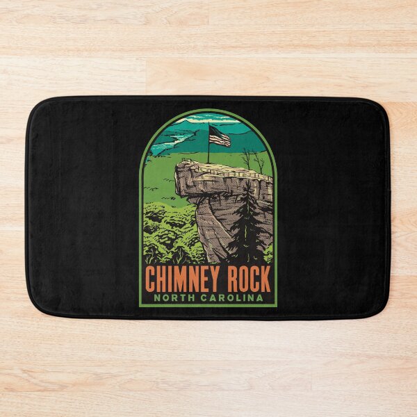 Item preview, Chimney Rock North Carolina Retro Mountain Travel Art designed and sold by HalpinDesign.