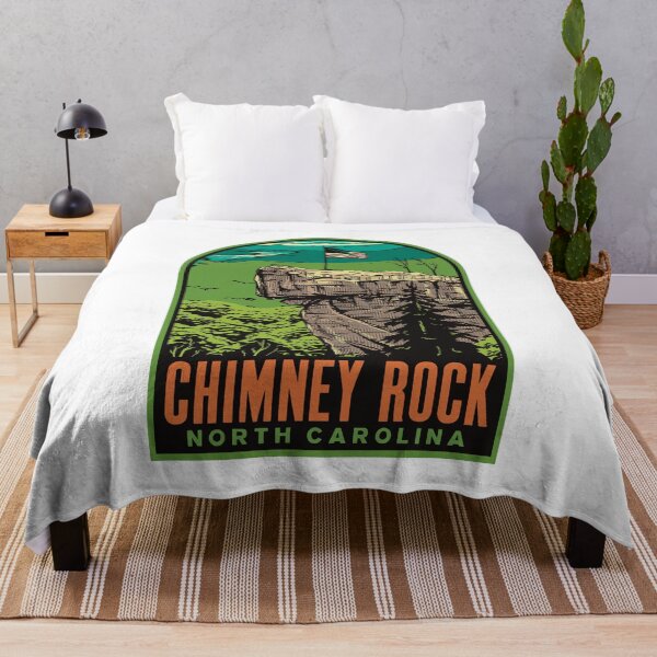 Item preview, Chimney Rock North Carolina Retro Mountain Travel Art designed and sold by HalpinDesign.