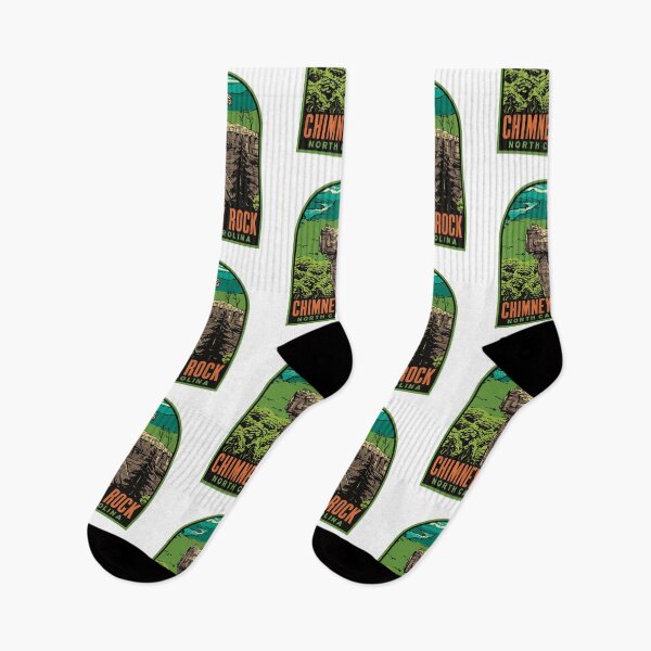 Item preview, Chimney Rock North Carolina Retro Mountain Travel Art designed and sold by HalpinDesign.