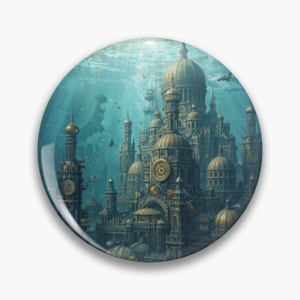Item preview, Lost Underwater City of Atlantis designed and sold by ArcaneVisionArt.
