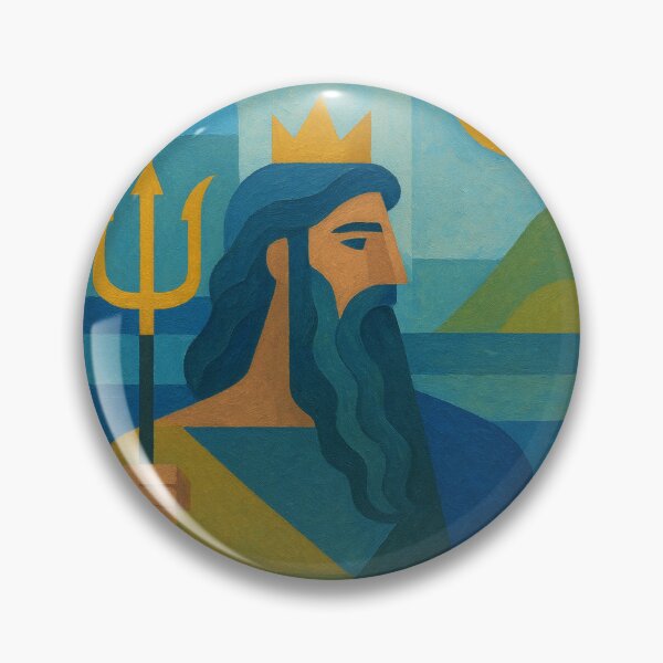 Item preview, Poseidon Painting – Greek God of the Sea designed and sold by GalleryKauffeld.