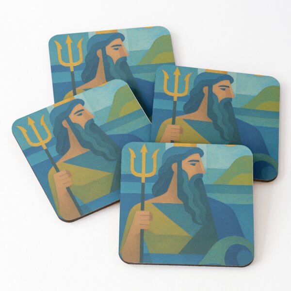 Item preview, Poseidon Painting – Greek God of the Sea designed and sold by GalleryKauffeld.