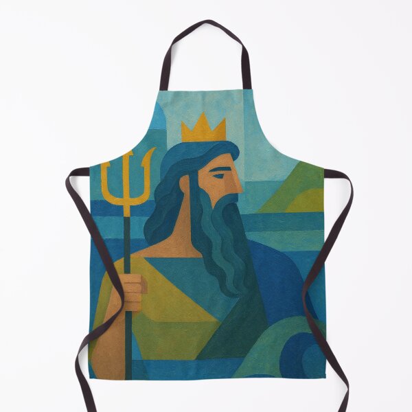 Aperçu de l'œuvre Peinture de Poséidon – Dieu grec de la mer créée et vendue par GalleryKauffeld.