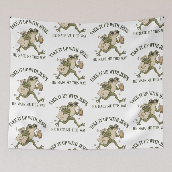 Item preview, Quirky Frog Humor with Bubble Tea designed and sold by PixlCrypt.