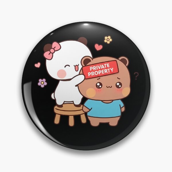 Item preview, Cute Bear Couple Private Property Funny Relationship Gift designed and sold by Jacob Zubek.