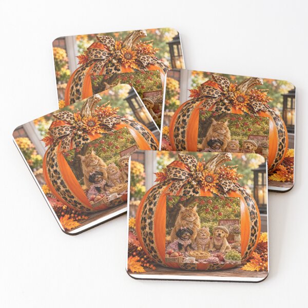 Item preview,  Cat Family Autumn Apple Orchard Picnic Portrait designed and sold by Extremeallie.