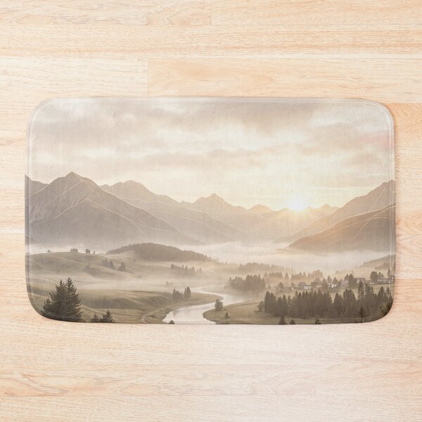 Item preview, Serene Mountain Valley Sunrise Sacred Geometry Lines | Monkeybusiness designed and sold by monkeybusiness.pt.
