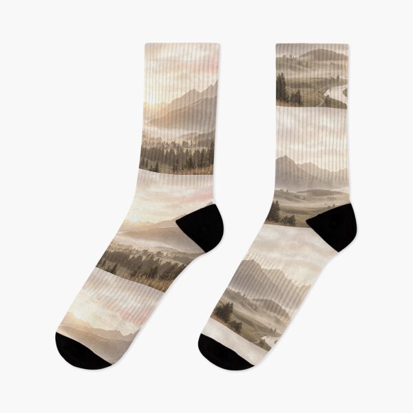 Item preview, Serene Mountain Valley Sunrise Sacred Geometry Lines | Monkeybusiness designed and sold by monkeybusiness.pt.